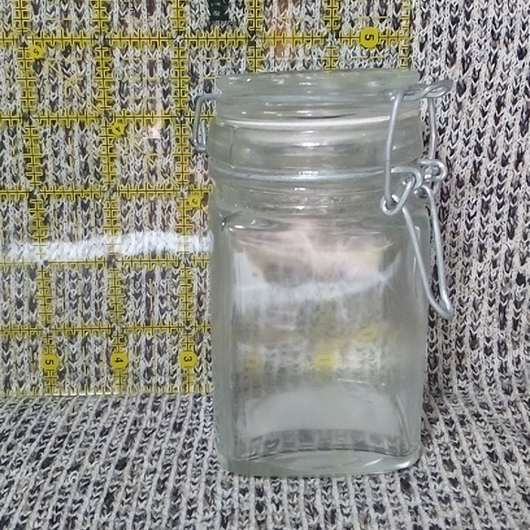 5/$15 Glass Jar with Hinged Lid - Picture 2 of 5